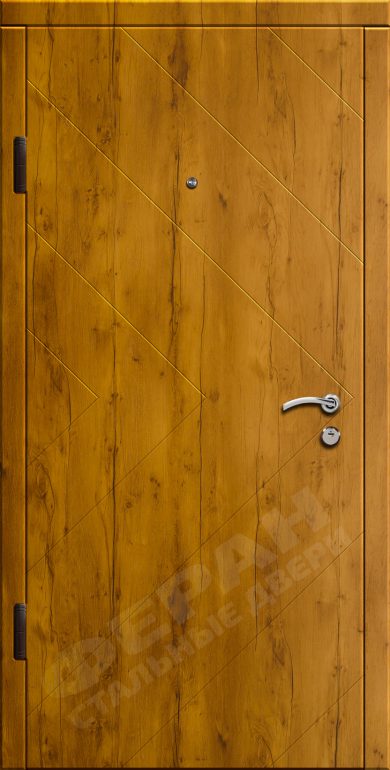 Входная дверь Стандарт 90 960x2050 Правая, Снаружи: Обычный рисунок Кемер Дуб тоскана, Внутри: Обычный рисунок Кемер Дуб тоскана