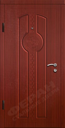 Входная дверь Престиж 120 960x2050 Правая, Снаружи: Сложный рисунок П32 Махонь, Внутри: Сложный рисунок П32 Махонь