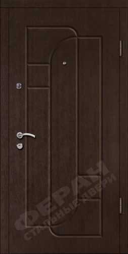 Входная дверь Стандарт 80 960x2050 Правая, Снаружи: Обычный рисунок 18 Венге южный, Внутри: Обычный рисунок 18 Венге южный