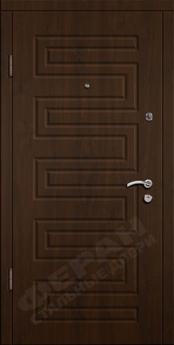 Входная дверь Стандарт 80 960x2050 Правая, Снаружи: Обычный рисунок 19 V Орех темный, Внутри: Обычный рисунок 19 V Орех темный