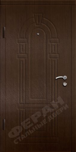 Входная дверь Стандарт 90 960x2050 Правая, Снаружи: Обычный рисунок С2 V Венге тёмный, Внутри: Обычный рисунок С2 V Венге тёмный