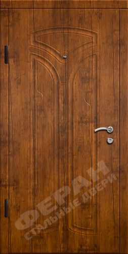 Входная дверь Стандарт 80 960x2050 Правая, Снаружи: Обычный рисунок Н129 Дуб антик, Внутри: Обычный рисунок Н129 Дуб антик