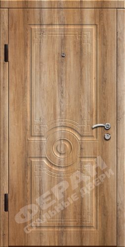 Входная дверь Стандарт 90 960x2050 Правая, Снаружи: Обычный рисунок Н130 Секвойя, Внутри: Обычный рисунок Н130 Секвойя