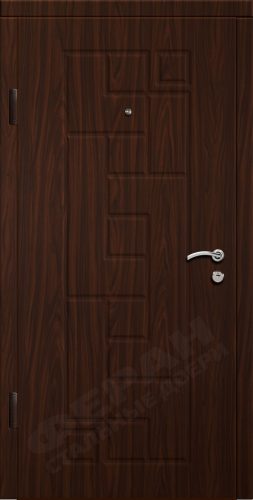 Входная дверь Стандарт 80 960x2050 Правая, Снаружи: Обычный рисунок Т2 V Орех рустикальный, Внутри: Обычный рисунок Т2 V Орех рустикальный