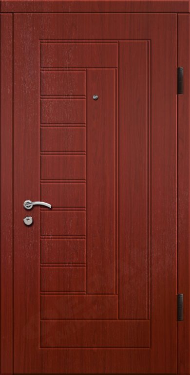 Входная дверь Эконом 70 960x2050 Правая, Снаружи: Обычный рисунок Ф104 Махонь, Внутри: Обычный рисунок Ф104 Махонь