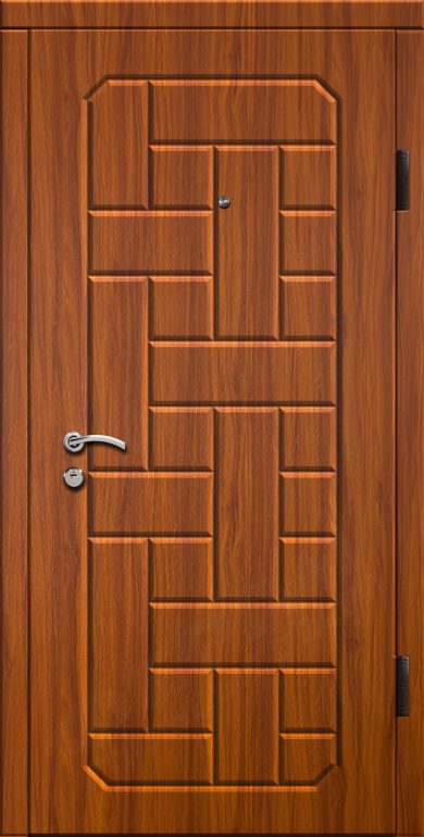 Входная дверь Престиж 100 960x2050 Правая, Снаружи: Обычный рисунок Ф117 Слива ясная, Внутри: Обычный рисунок Ф117 Слива ясная