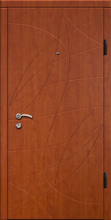 Входная дверь Престиж 120 960x2050 Правая, Снаружи: Обычный рисунок Ф120 Яблоня толедо, Внутри: Обычный рисунок Ф120 Яблоня толедо