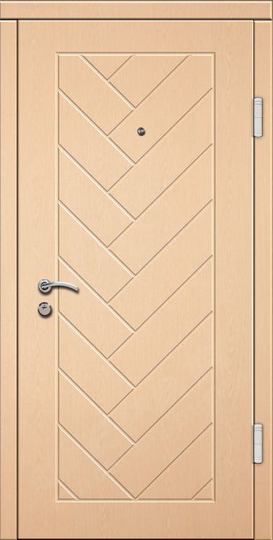 Входная дверь Стандарт 80 960x2050 Правая, Снаружи: Обычный рисунок Паркет Дуб цинамон, Внутри: Обычный рисунок Паркет Дуб цинамон